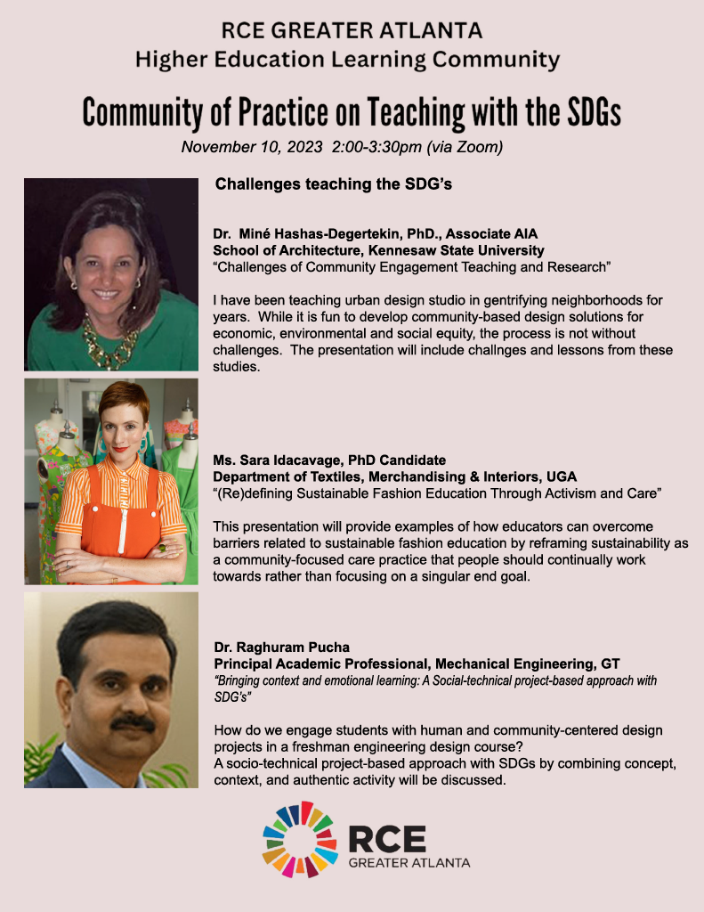 Community of Practice: Strategies for Addressing Barriers to Curricular Integration of the SDGs