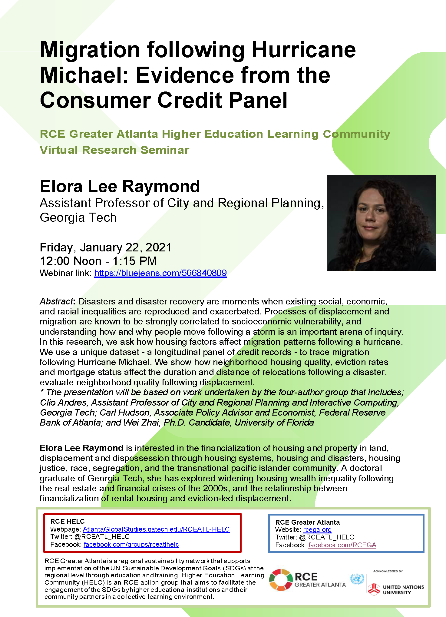 Migration following Hurricane Michael: Evidence from the Consumer Credit Panel